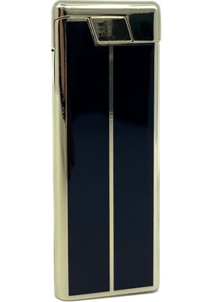 Metal Mum Alev Slim Çakmak Parlak Sarı Model - 3