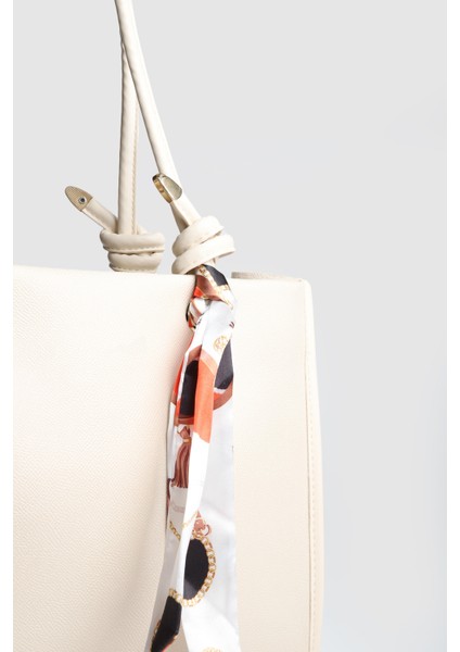 Lagraccio Paris Kadın Simon Fularlı Büyük Boy Omuz Çantası Krem fiyatları