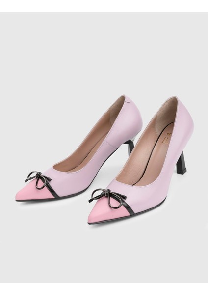 Feua Hakiki Deri Lila Kadın Topuklu Ayakkabı fiyatları