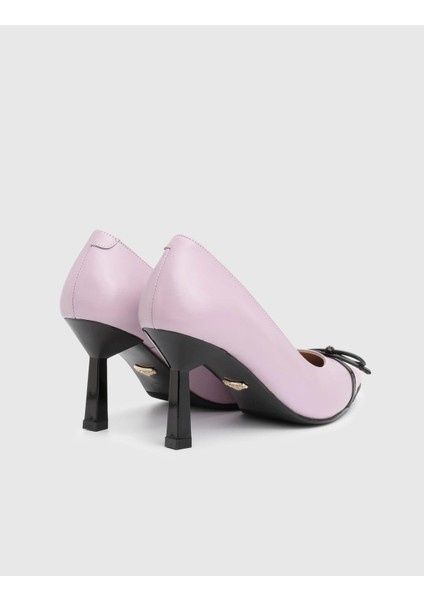 Feua Hakiki Deri Lila Kadın Topuklu Ayakkabı fırsatları