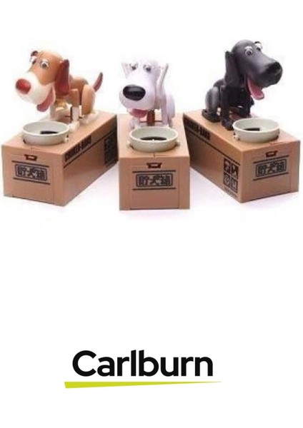 Özel Üretim Dekoratif 500 Demir Para Kapasiteli Pilli Para Yiyen Köpek Kumbara 16X15X8CM indirimleri