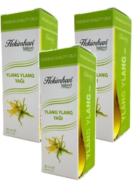 Ylang Ylang Yağı 20 ml 3 Adet