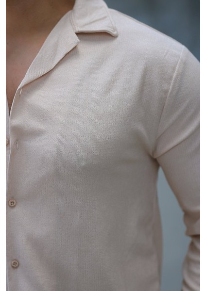 Erkek Kadife Dokulu Uzun Kollu Gömlek modelleri