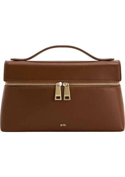 Jw Peı Thea Üst Saplı Kahverengi Çanta,vegan Deri