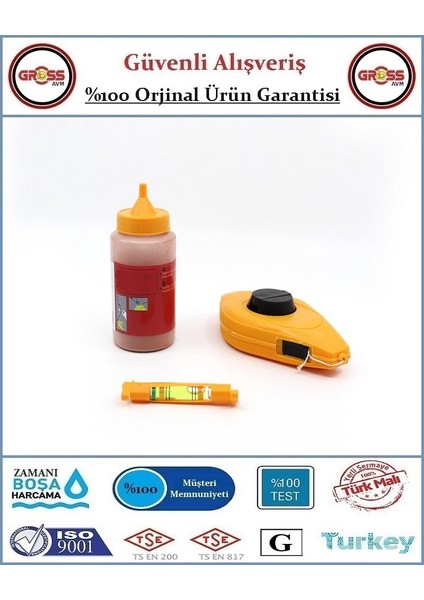 Boyalı Çırpı Ipi Seti - Su Terazili