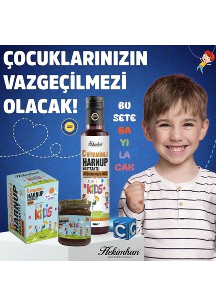C Vitaminli Harnup Ekstraklı Çocuk Macunu ve Pekmezi