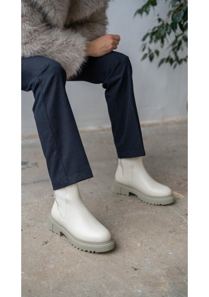 Veronica Ekru Hakiki Deri Bot