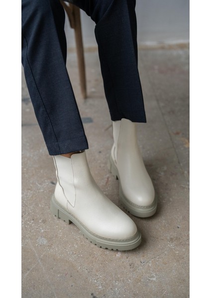 Veronica Ekru Hakiki Deri Bot fiyatları