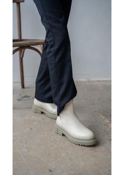 Veronica Ekru Hakiki Deri Bot fırsatları