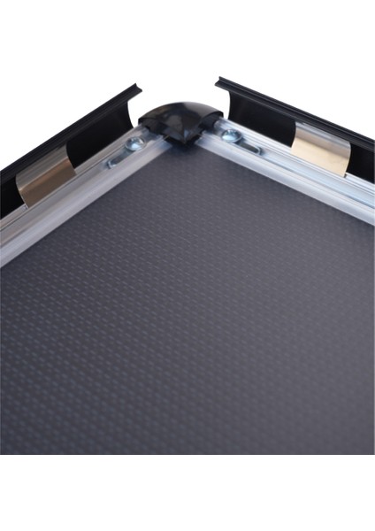 25 mm A4(21X29.7) Rondo Köşe Alüminyum Aç-Kapa Çerçeve – Poster Çerçevesi (Siyah Renk) modelleri