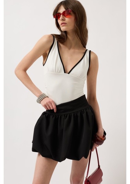 Balon Detay Mini Etek