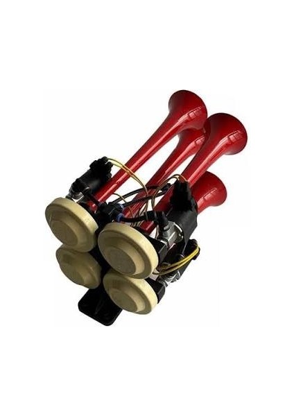 HIDO-524B - 4 Seslı Arap Korna Boyalı - Yenı Model 12V