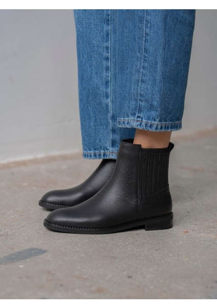 Evora Siyah Hakiki Deri Kadın Bot fiyatları