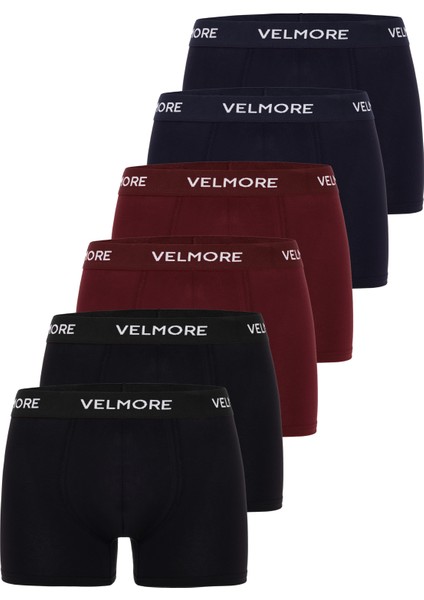 Erkek Boxer 6’lı Premium Kutu Pamuklu Likralı (Beden S - 5xl)