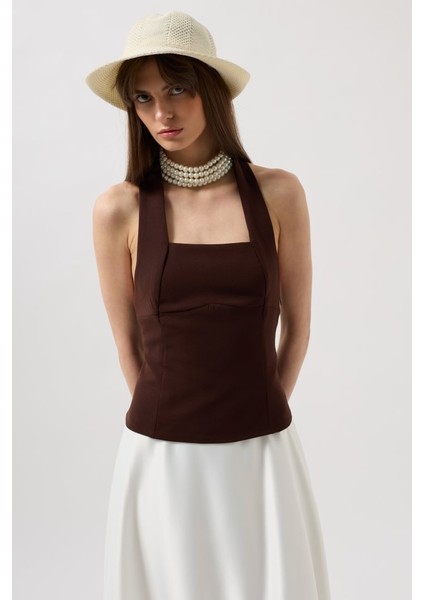 Kalın Askılı Crop Bluz modelleri