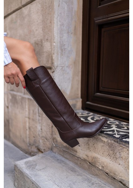 Marry Kahve Deri Çizme indirimleri