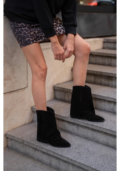 Holden Siyah Süet Hakiki Deri Bot