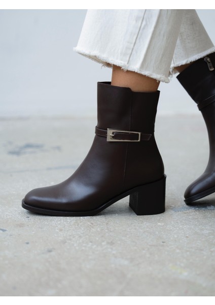 Sutalo Kahve Hakiki Deri Bot