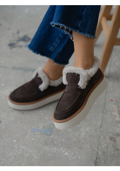 Piva Kahve Hakiki Süet Kadın Bot