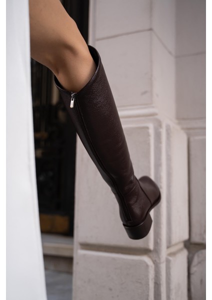 Nigel Kahve Hakiki Deri Çizme indirimleri