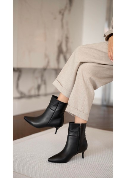 Toledo Siyah Hakiki Deri Bot indirimleri