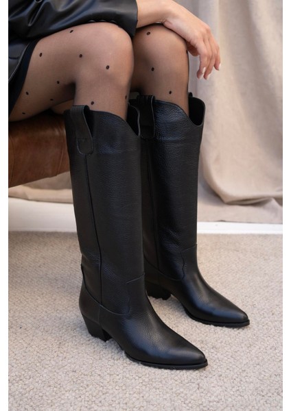 Marry Siyah Deri Çizme fırsatları