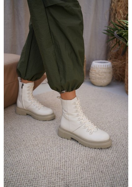 Kayla Ekru Deri Bot fiyatları