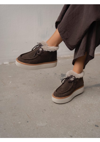 Cira Kahve Hakiki Süet Kadın Bot fiyatları