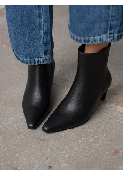 Voren Siyah Hakiki Deri Kadın Bot fiyatları