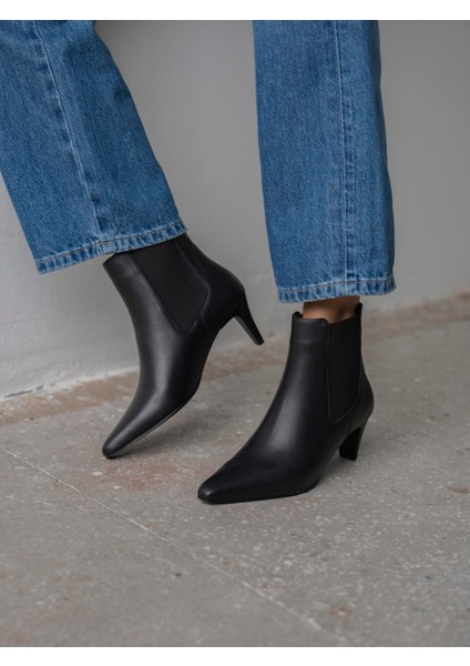 Odin Siyah Hakiki Deri Kadın Bot fırsatları