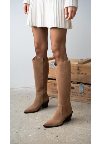 Arnold Camel Süet Hakiki Deri Çizme modelleri