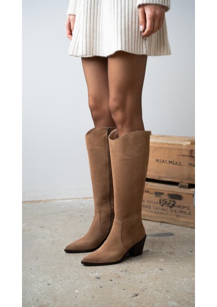 Arnold Camel Süet Hakiki Deri Çizme indirimleri