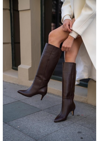 Edwin Kahve Hakiki Deri Çizme fiyatları