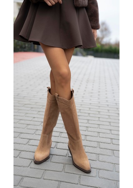 Fonseca Camel Süet Hakiki Deri Çizme fiyatları