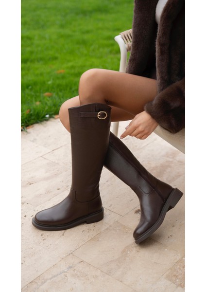 York Kahve Hakiki Deri Çizme fiyatları