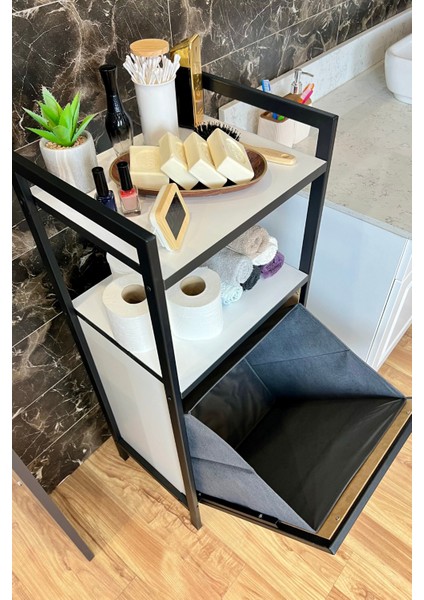 Banyo Düzenleyicisi Organizeri Kirli Çamaşır Sepeti Dolabı Rafı indirimleri