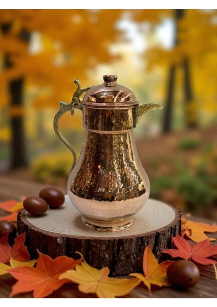 - 2 Litre El Dövmesi Bakır Sürahi – 708 Gram, Kapaklı / Kapaksız Seçenek, Saf Bakır & Kalaylı Iç Yüzey, El Işçiliği Geleneksel Maraş Dövmesi, Şık ve Sağlıklı Sunum