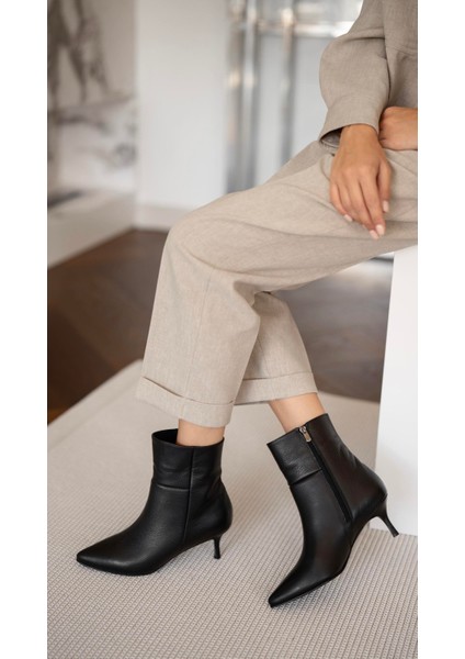 Toledo Siyah Hakiki Deri Bot modelleri