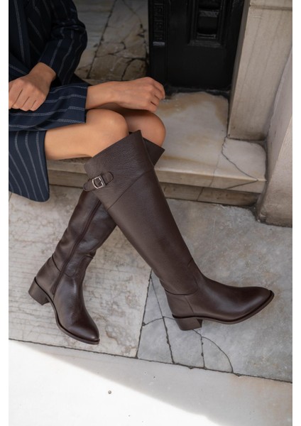 Bentley Kahve Hakiki Deri Çizme fiyatları