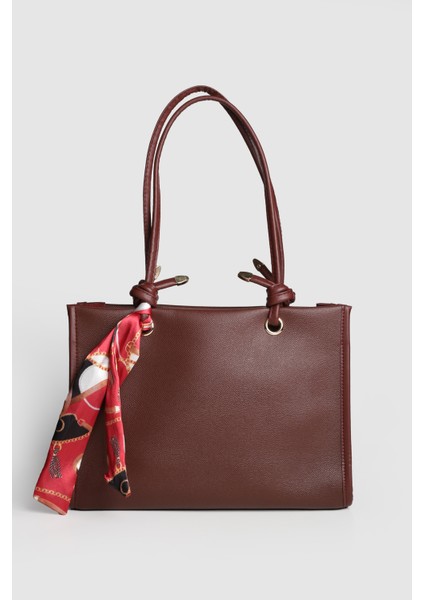 Lagraccio Paris Kadın Simon Fularlı Büyük Boy Omuz Çantası Bordo fiyatları