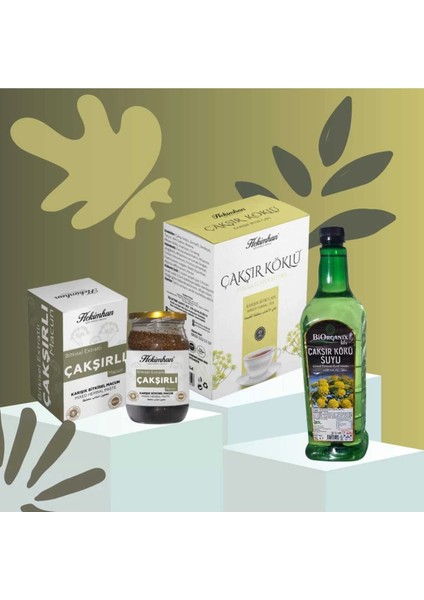 Çakşır Macunu 480 gr Çakşır Suyu 1 Litre Çakşır Köklü Çay 40'lı