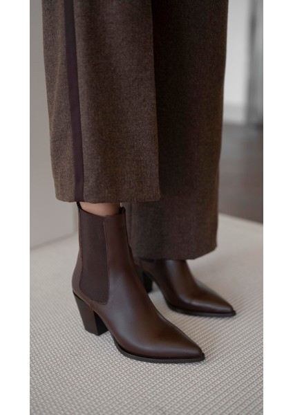 Embolo Kahve Hakiki Deri Bot