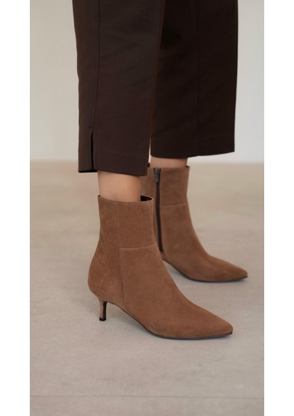 Toledo Camel Süet Hakiki Deri Bot