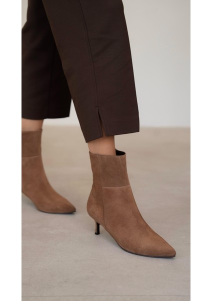 Toledo Camel Süet Hakiki Deri Bot modelleri