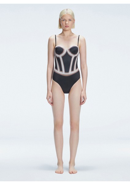 Siyah Kadın Mayo Camılla