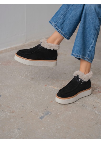 Cira Siyah Hakiki Süet Kadın Bot modelleri