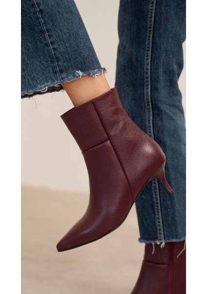 Toledo Bordo Hakiki Deri Bot