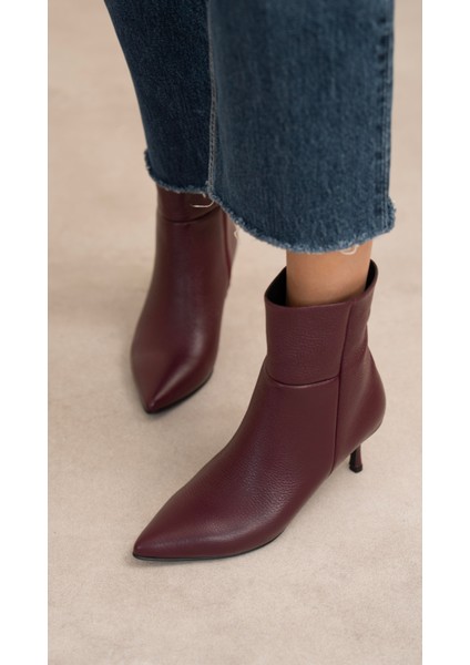 Toledo Bordo Hakiki Deri Bot fiyatları