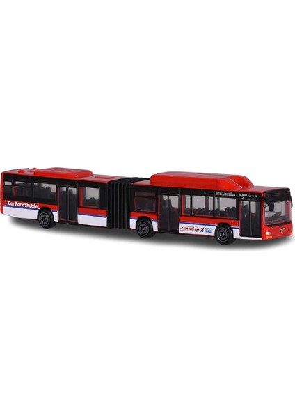 Majorette Transporter Toplu Taşıma Aracı Metal Kırmızı Model - 20 cm