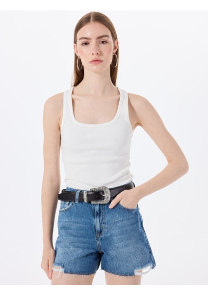 U Yaka Fitilli Beyaz Kadın Atlet M5SL-TST1149 modelleri